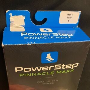 NIB Powerstep Pinnacle Maxx Insoles NIB Men’s 14-15 K